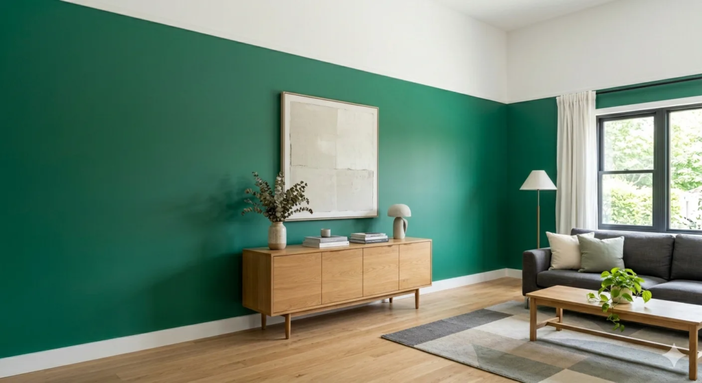 Interior wall repainting in Dubai with smooth and fresh finish