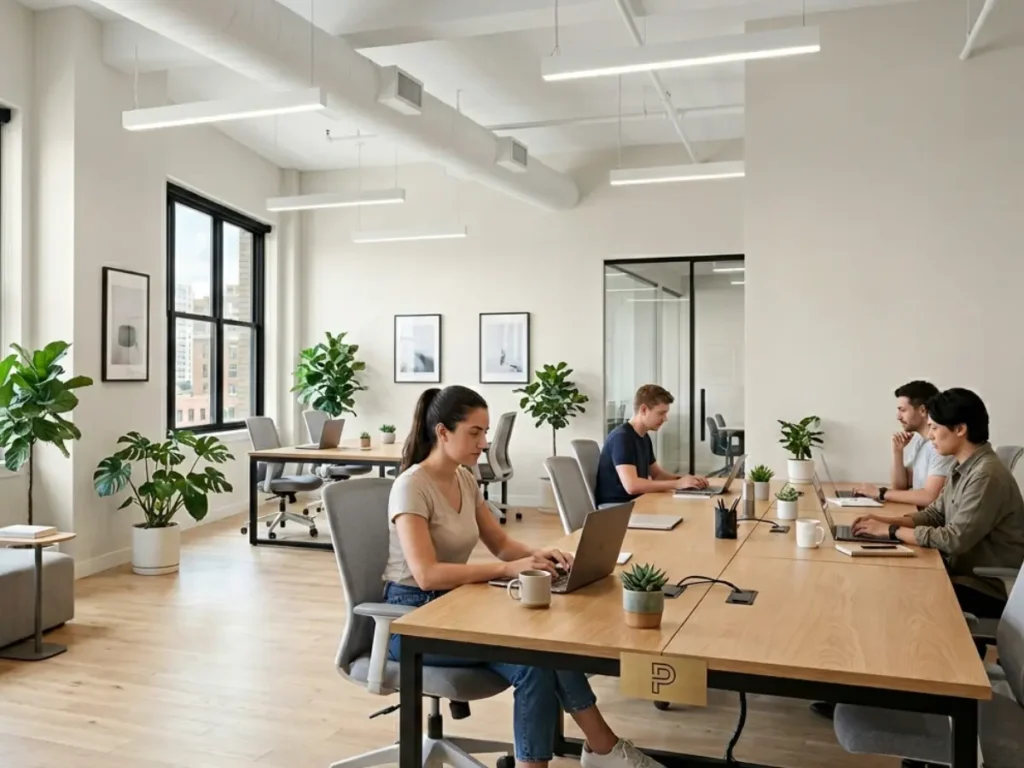 Office interior painting in Dubai with clean professional wall finish